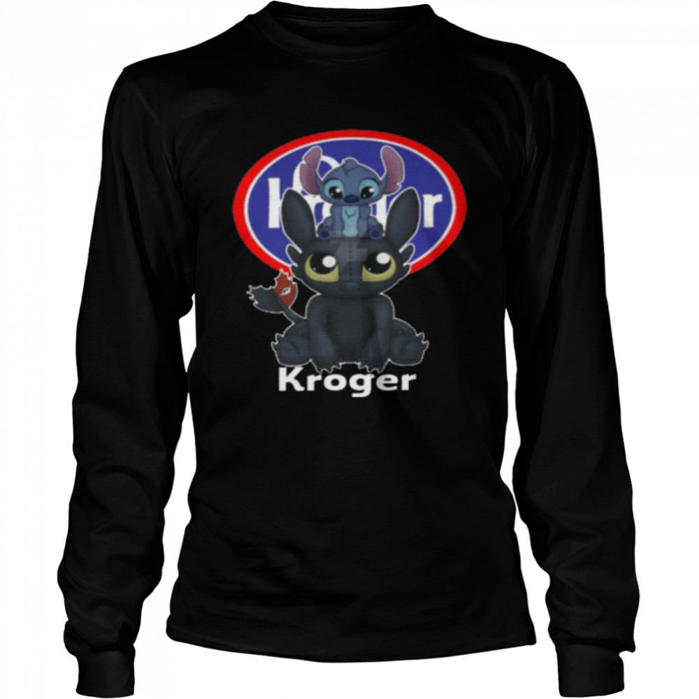 Stitch And Toothless Kroger shirt Long Sleeved T-shirt