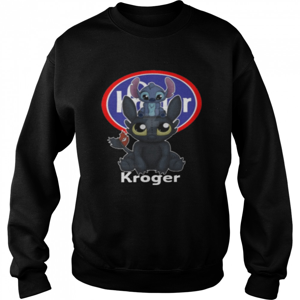 Stitch And Toothless Kroger shirt Unisex Sweatshirt