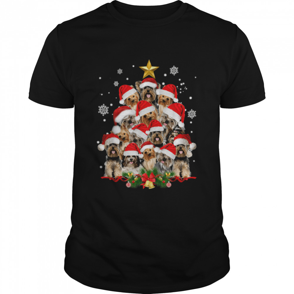 Yorkie Christmas Tree Xmas Gifts For Yorkie Dog Lover T- Classic Men's T-shirt