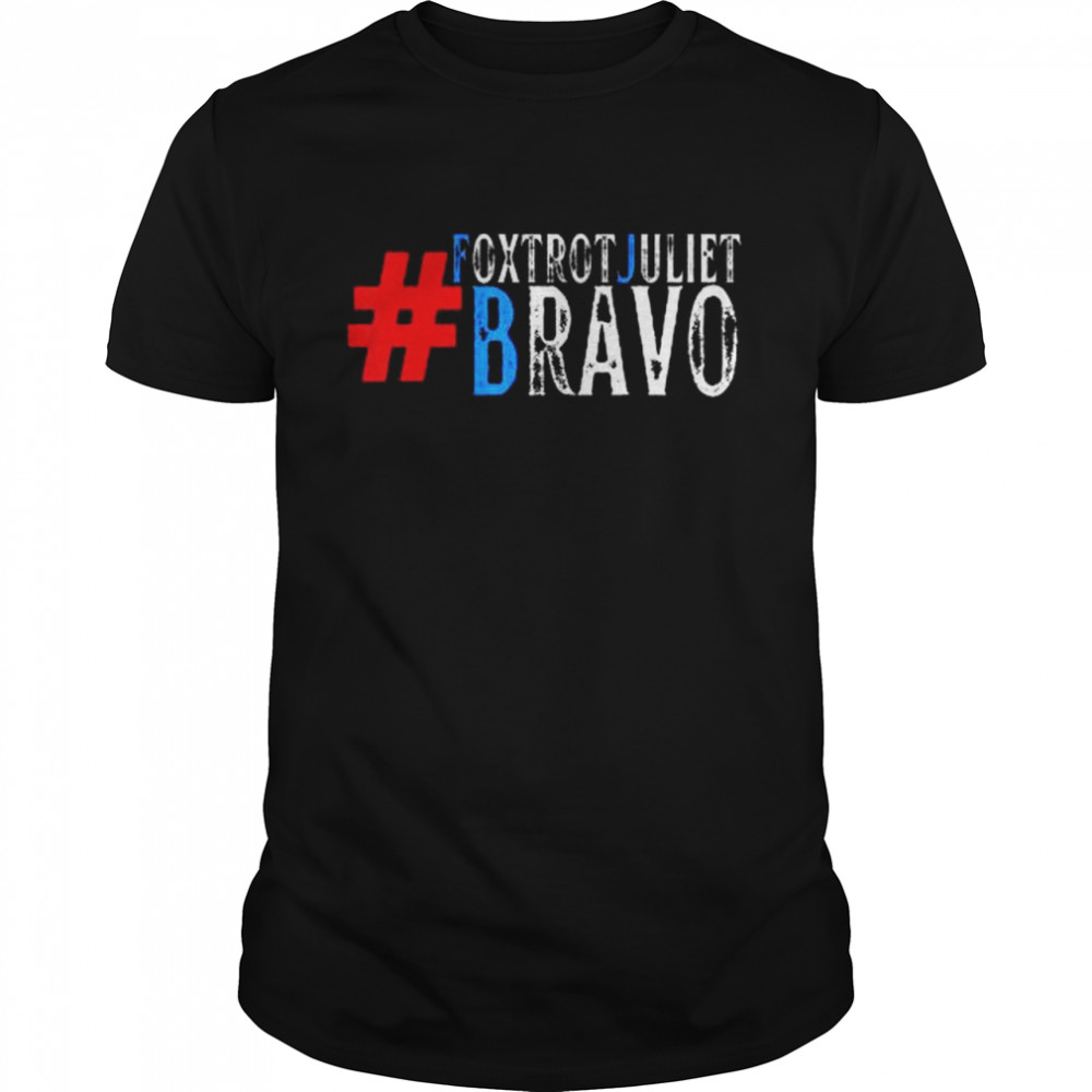 Foxtrot Juliet Bravo Meme Bare Shelves T Classic Men's T-shirt