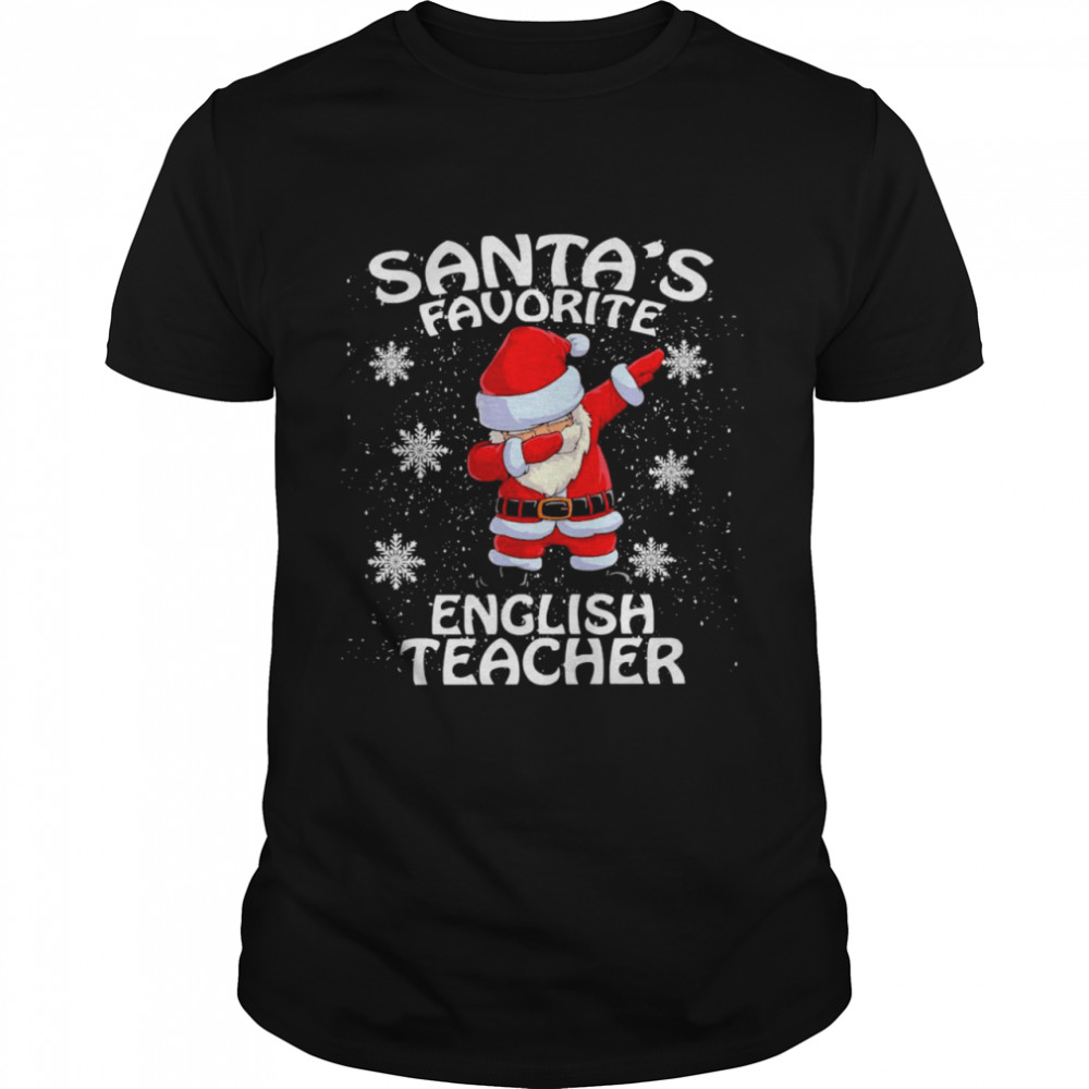 Santa’s Favorite English Teacher Christmas Sweater T-shirt