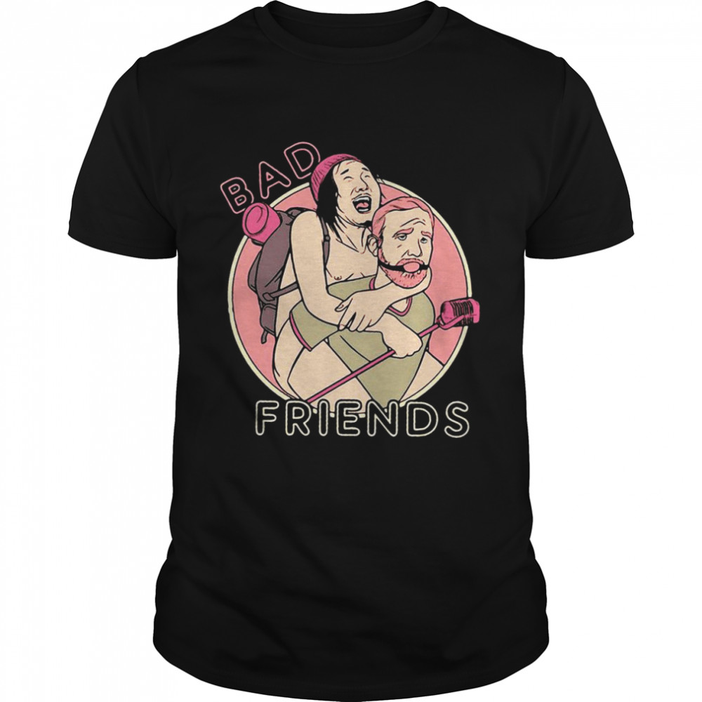 Bad Friends Piggyback  Classic Men's T-shirt