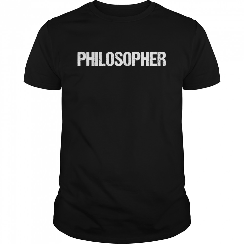 Einfacher Titel des Philosophen Shirt