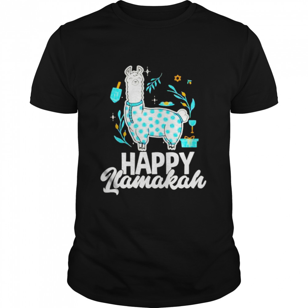 Hanukkah Jewish Christmas Jewish Happy Llamakkah shirt Classic Men's T-shirt