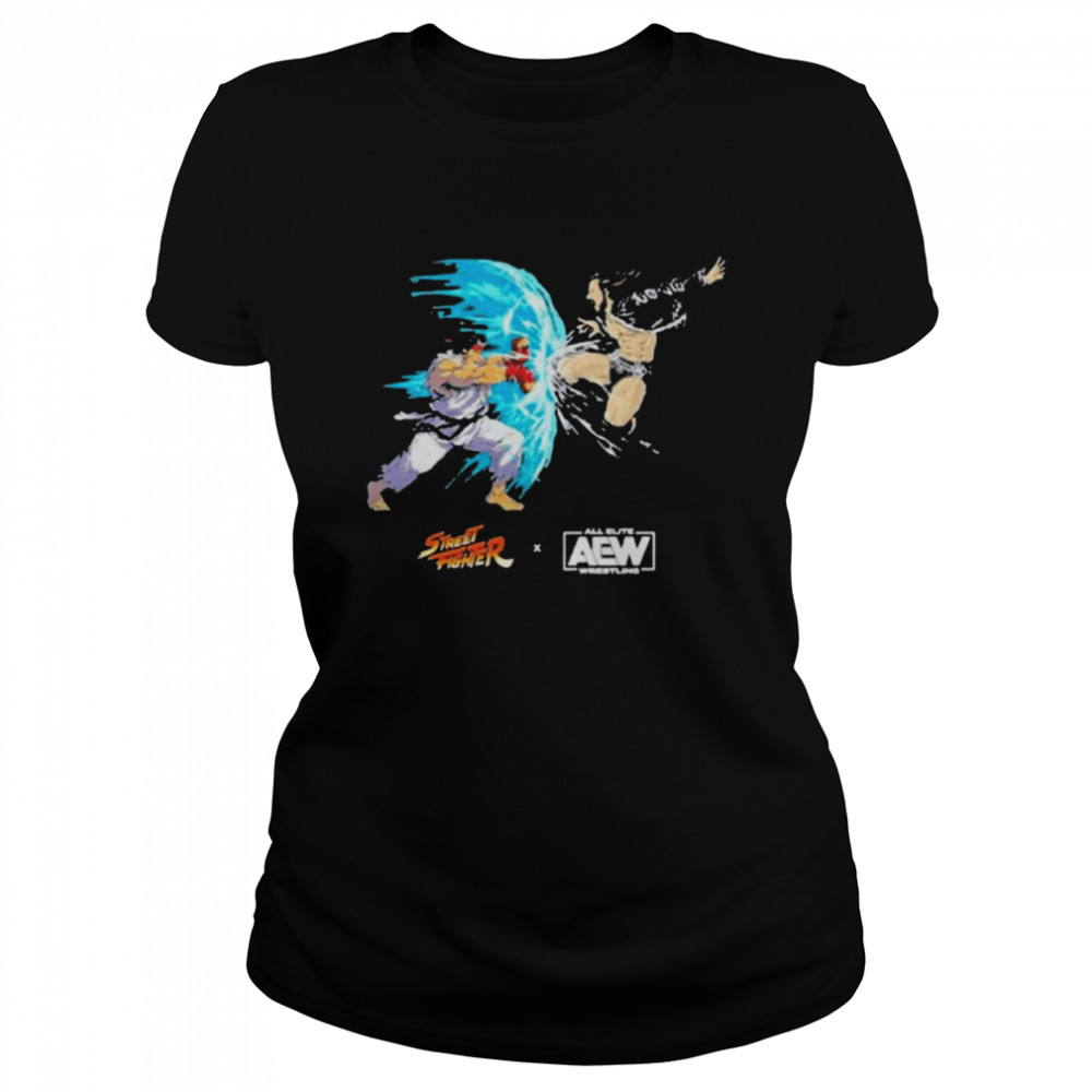 Shop Aew Street Fighter Adam Cole Classic Women's T-shirt