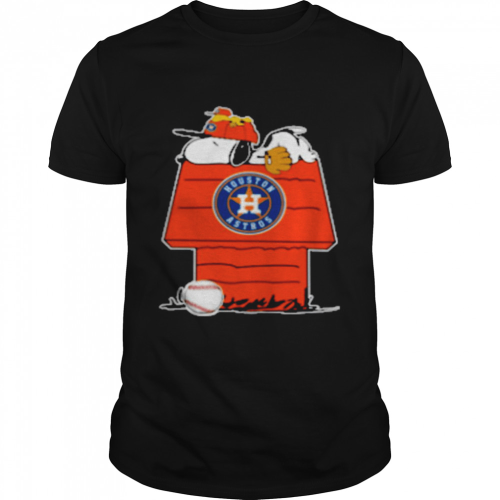 Snoopy And Woodstock Houston Astros World Series 2021  Classic Men's T-shirt