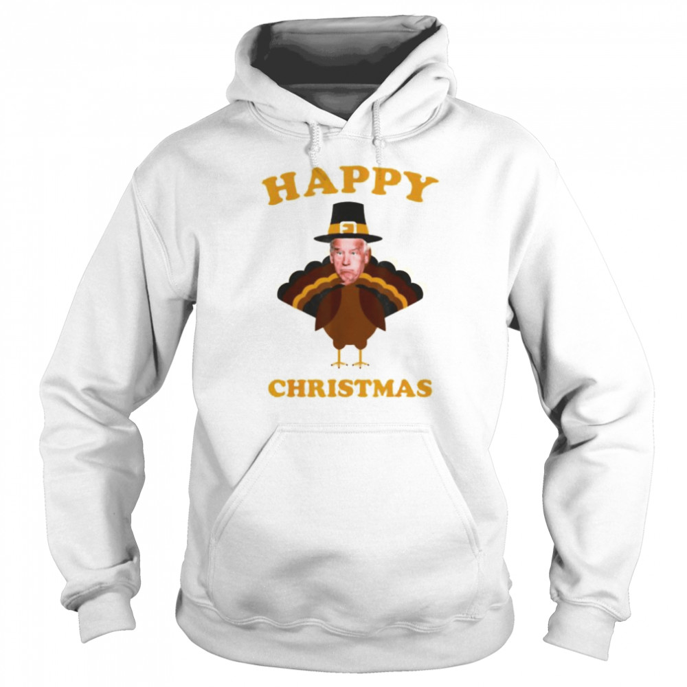 biden turkey Happy Christmas shirt Unisex Hoodie