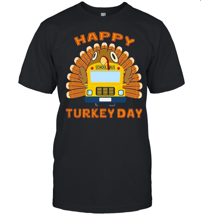 Happy Turkey Day For School Bus Drivers T-shirt Classic Men's T-shirt