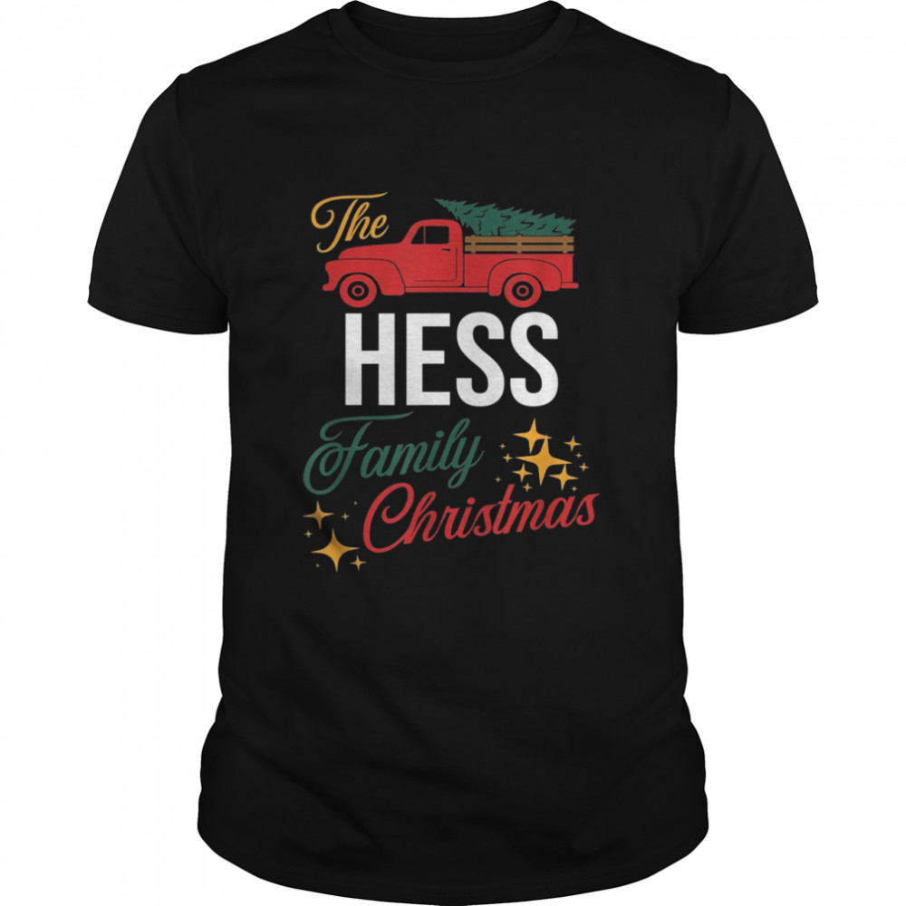 The Hess Family Christmas Matching Pajamas Group  Classic Men's T-shirt