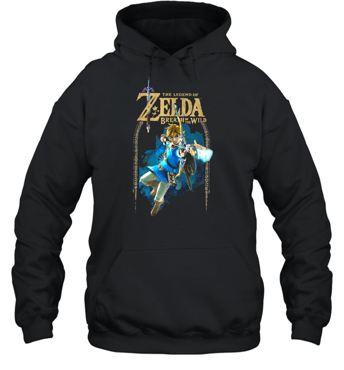 Zelda Breath Of The Wild Link Arch Shot Logo  Unisex Hoodie