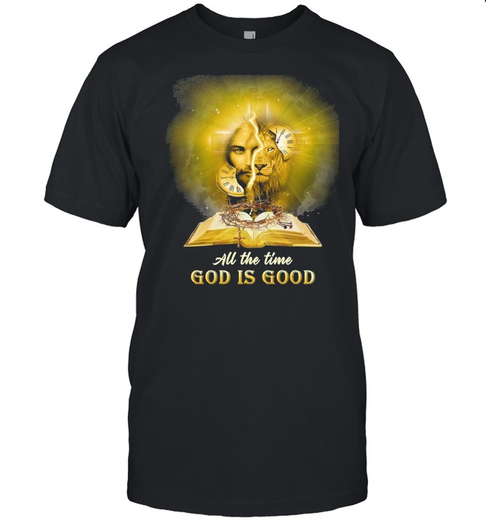 Jesus and lion all the time god is good shirt Classic Men's T-shirt
