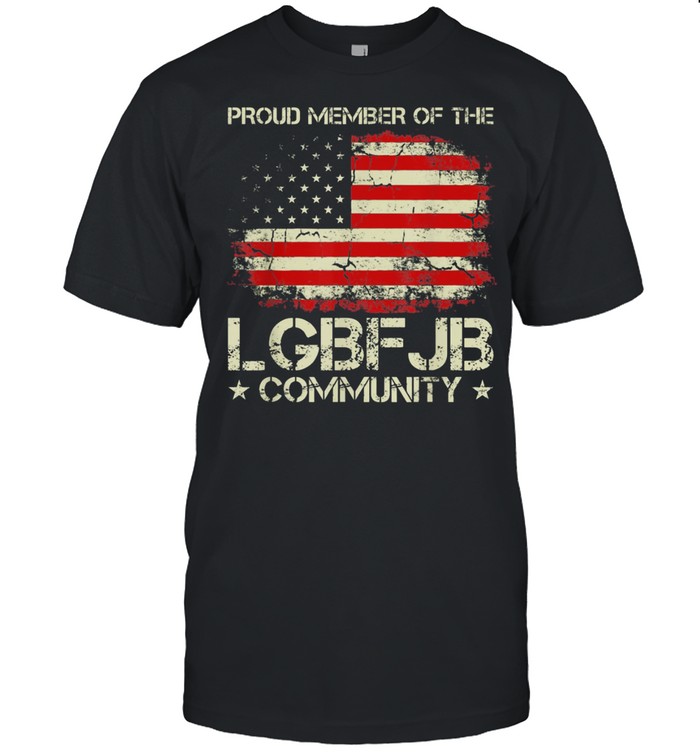 American Flag Proud Member Of The LGBFJB Community  Classic Men's T-shirt