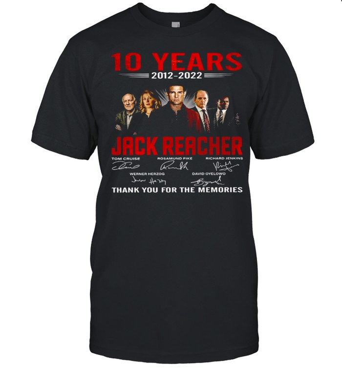 10 Years 2012 2022 Jack Reacher Thank You For The Memories  Classic Men's T-shirt