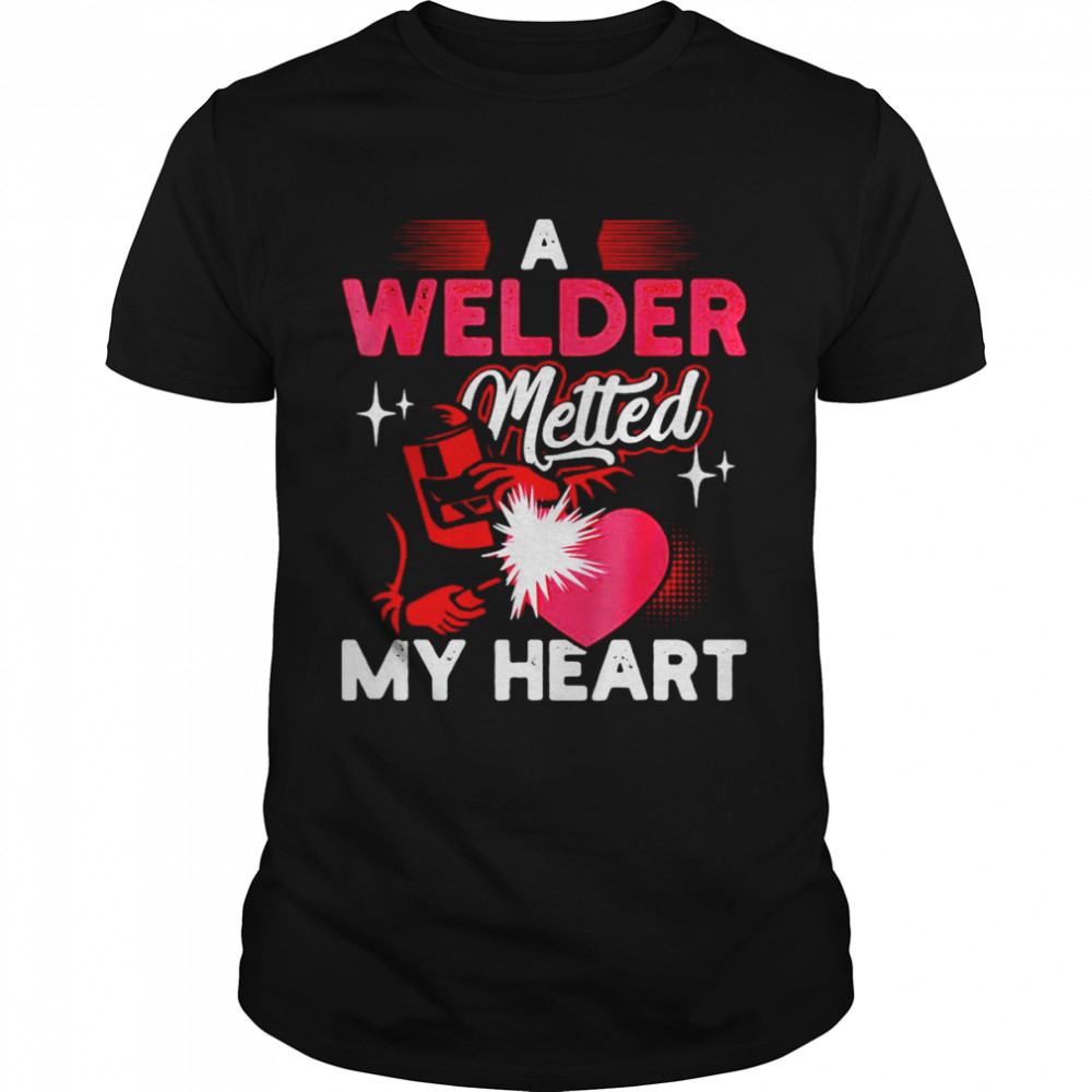 A welder metted my heart shirt Classic Men's T-shirt
