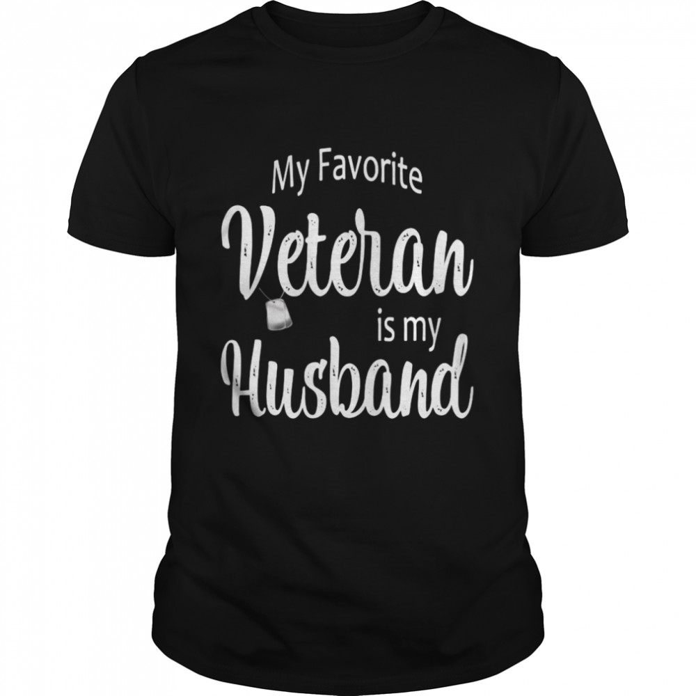 My Favorite Veteran Is My Husband Long Sleeve  Classic Men's T-shirt