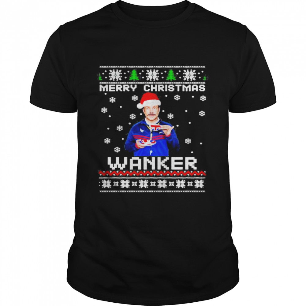 Ted Lasso Merry Christmas Wanker Ugly Christmas shirt Classic Men's T-shirt