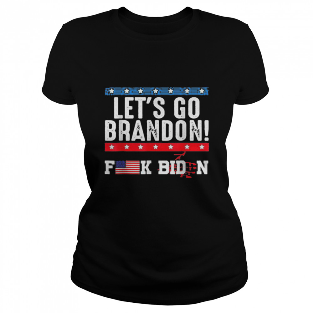 Best let’s go brandon f_ck Biden vintage T- B09K7KS2T1 Classic Women's T-shirt