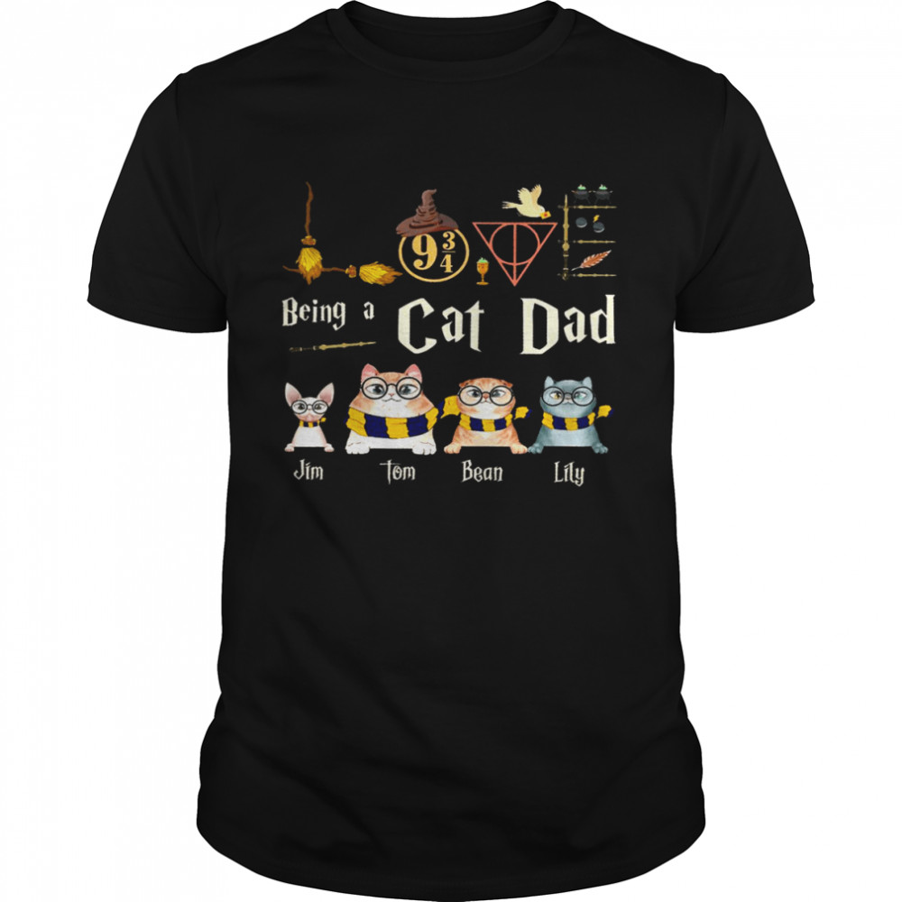 Love Being a cat dad harry poter shirt Classic Men's T-shirt