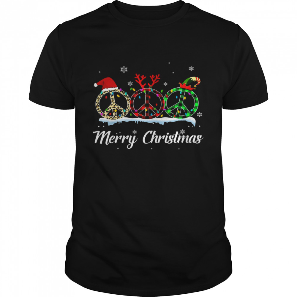 Peace Merry Christmas  Classic Men's T-shirt