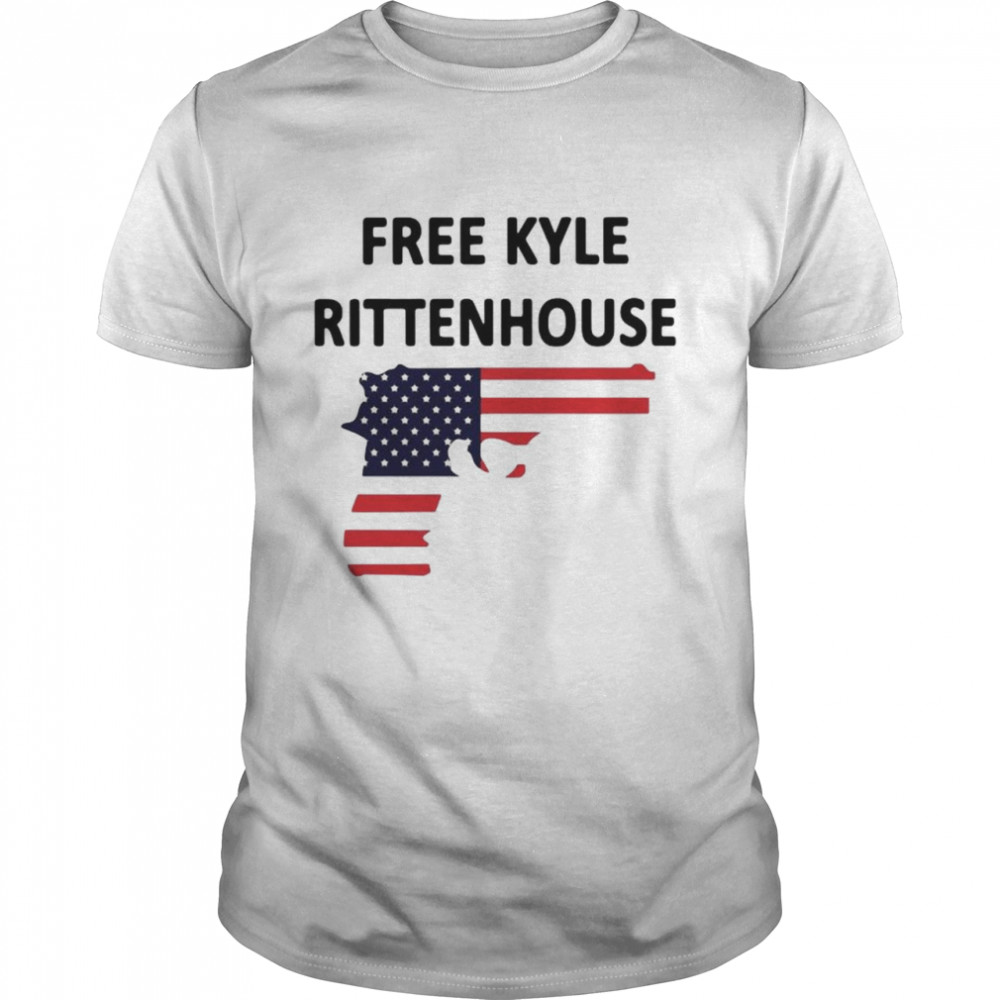 Guns Free Kyle Rittenhouse American flag shirt Classic Men's T-shirt