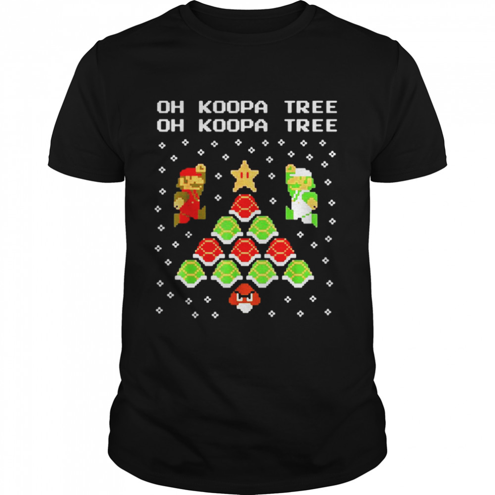 Nintendo Super Mario Oh Koopa Tree Graphic Sweater T-shirt Classic Men's T-shirt