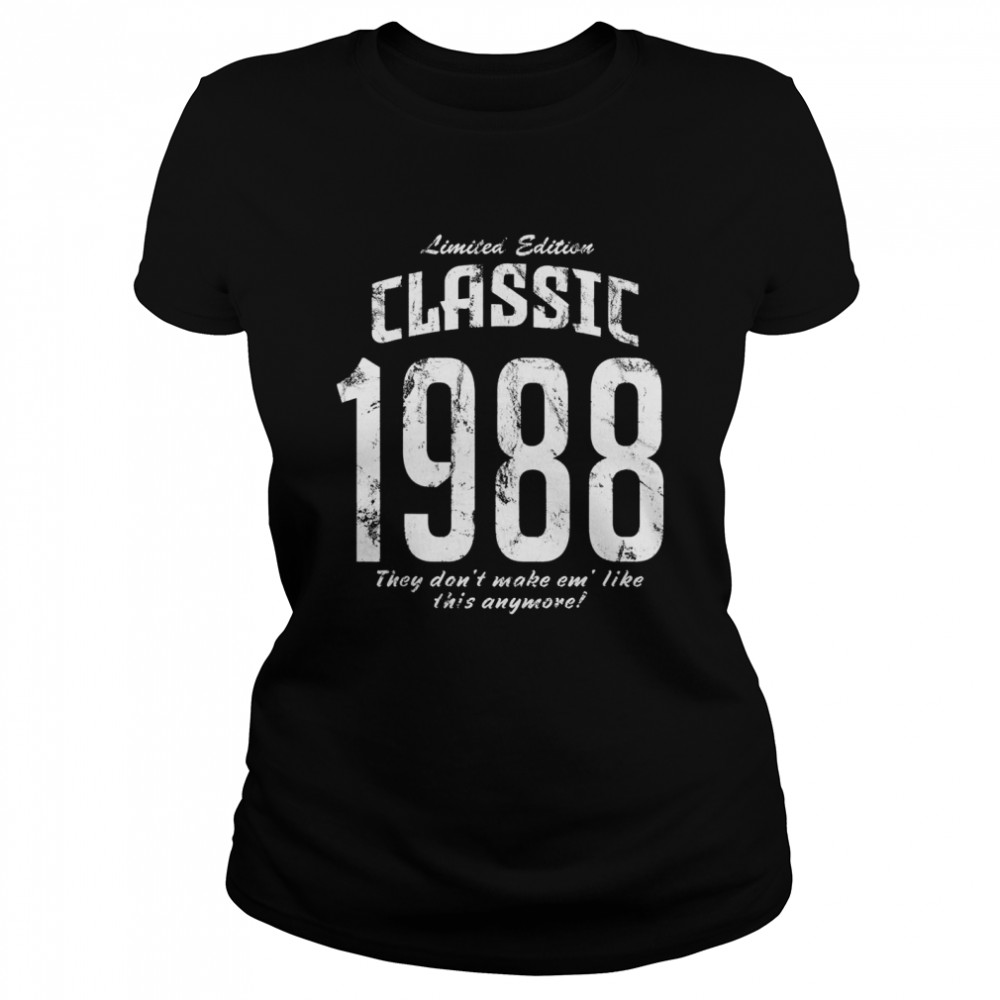 1988 Classic 34 Years Old 34th Birthday Vintage Edition Classic Women's T-shirt