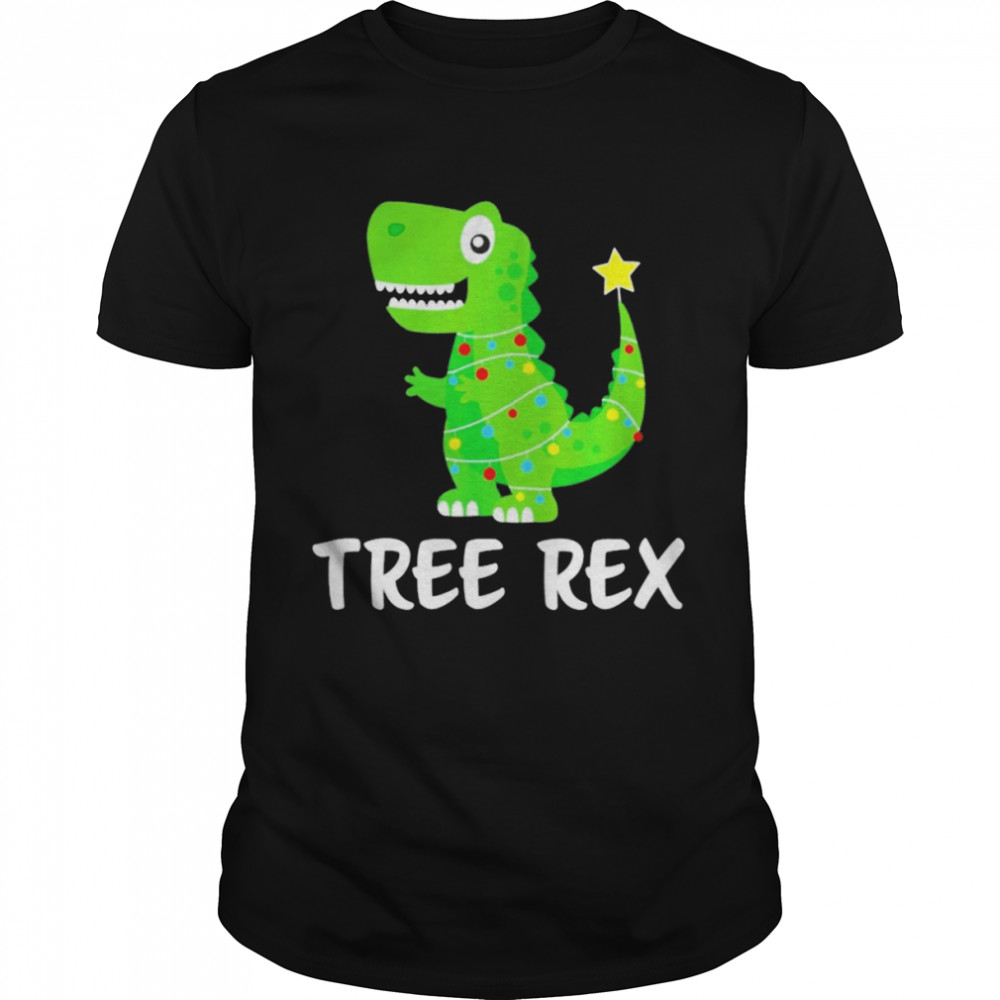 Dinosaur Tree Rex Merry Christmas shirt