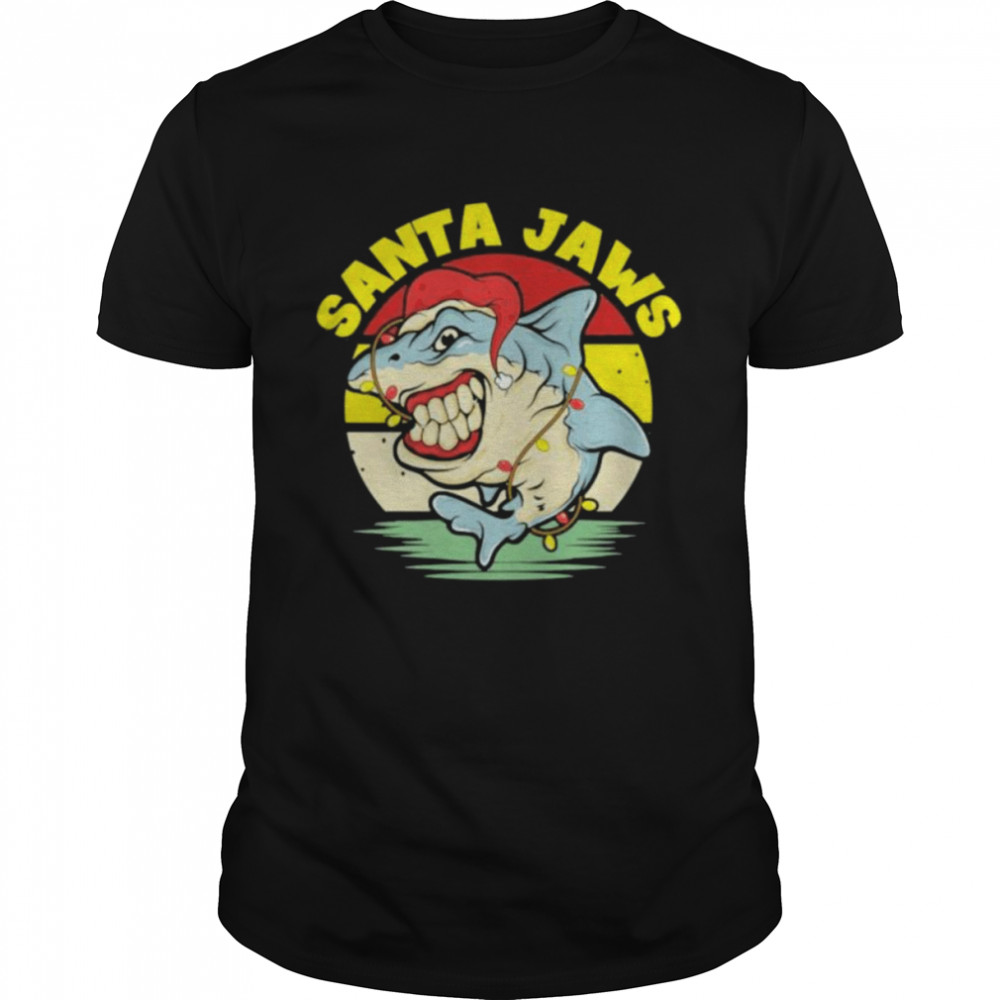 Santa Jaws Vintage Merry Christmas shirt Classic Men's T-shirt