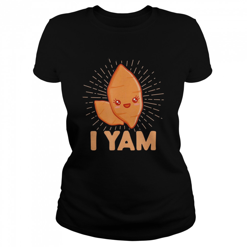 I Yam He’s My Sweet Potato Thanksgiving Matching Couple Set Classic Women's T-shirt