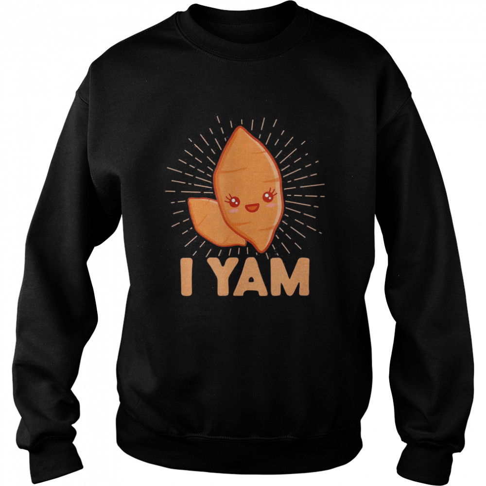 I Yam He’s My Sweet Potato Thanksgiving Matching Couple Set Unisex Sweatshirt