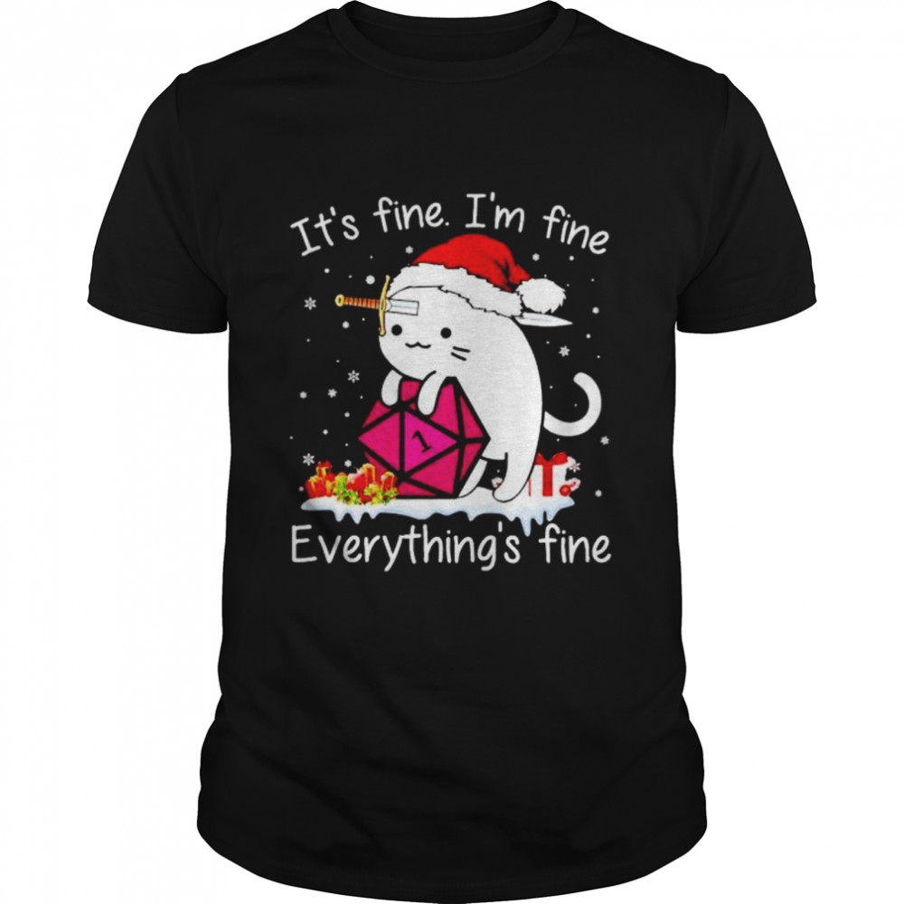 it’s fine I’m fine everything’s fine Christmas shirt