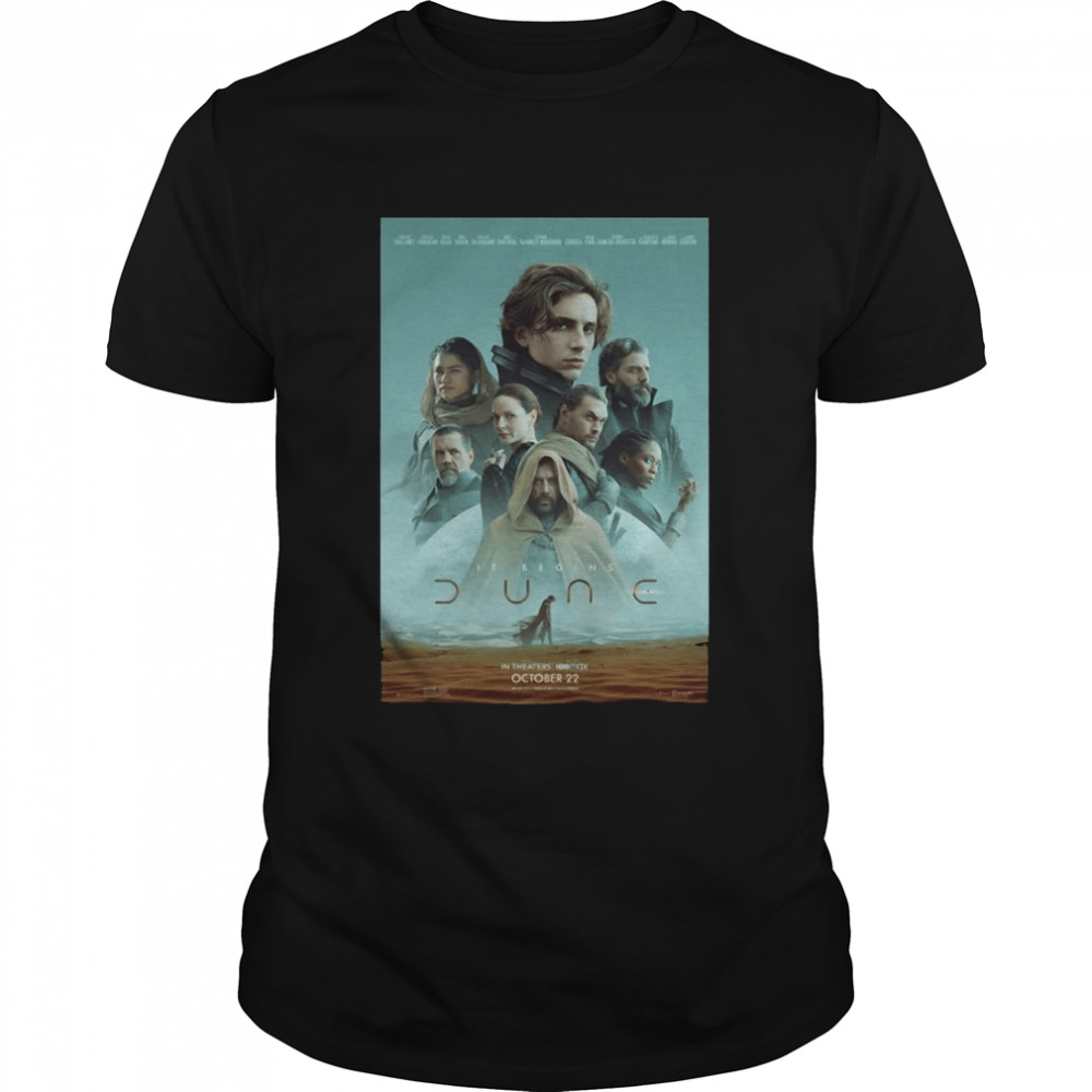 Dune It Begins Cinema Movie Poster  Classic Men's T-shirt