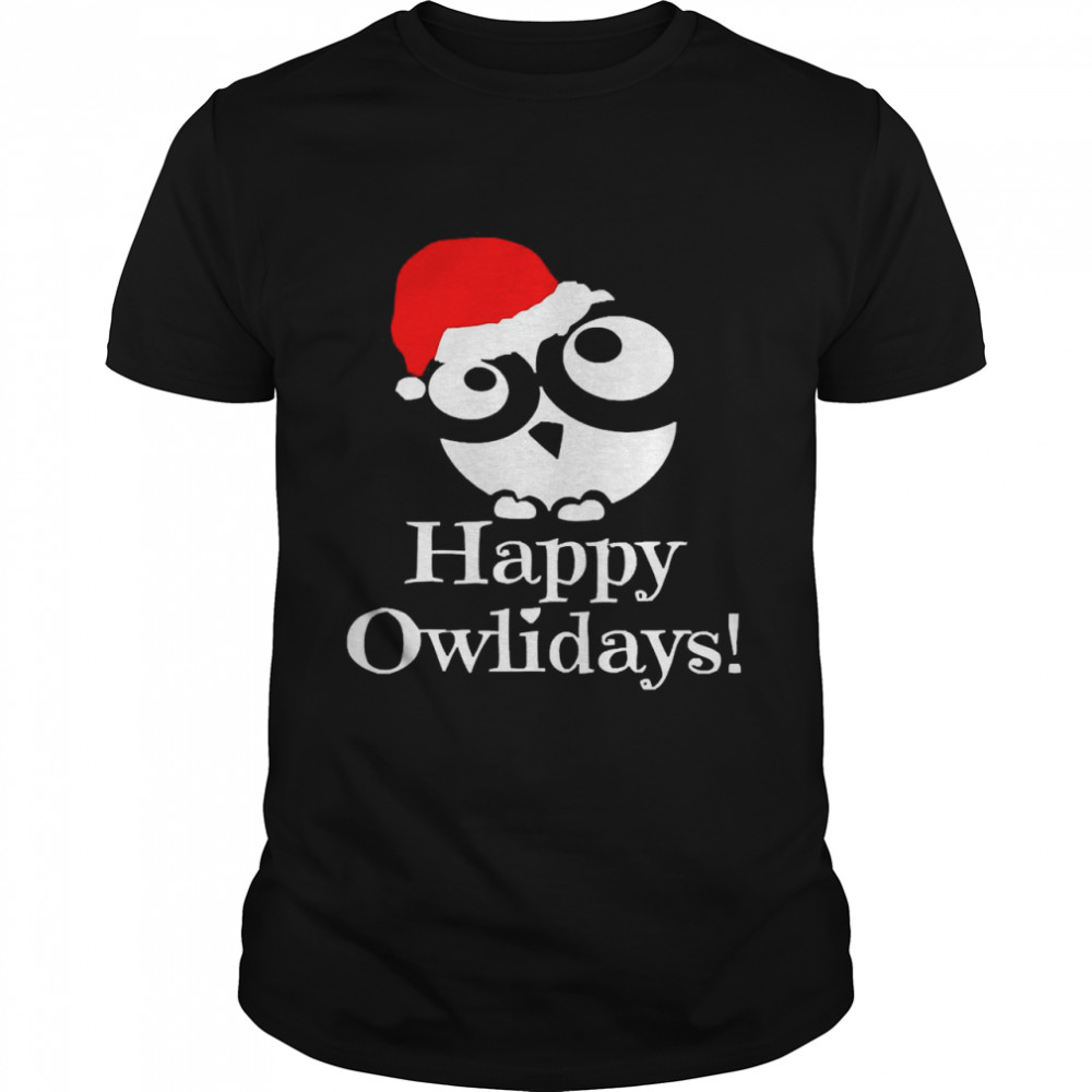 Happy Owlidays Christmas Sweater  Classic Men's T-shirt