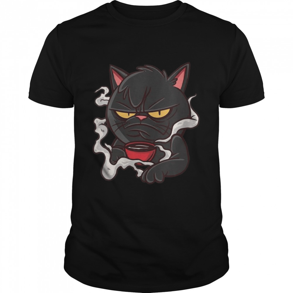 Womens’s’s Scary Cats Coffee Cat Monday  Classic Men's T-shirt