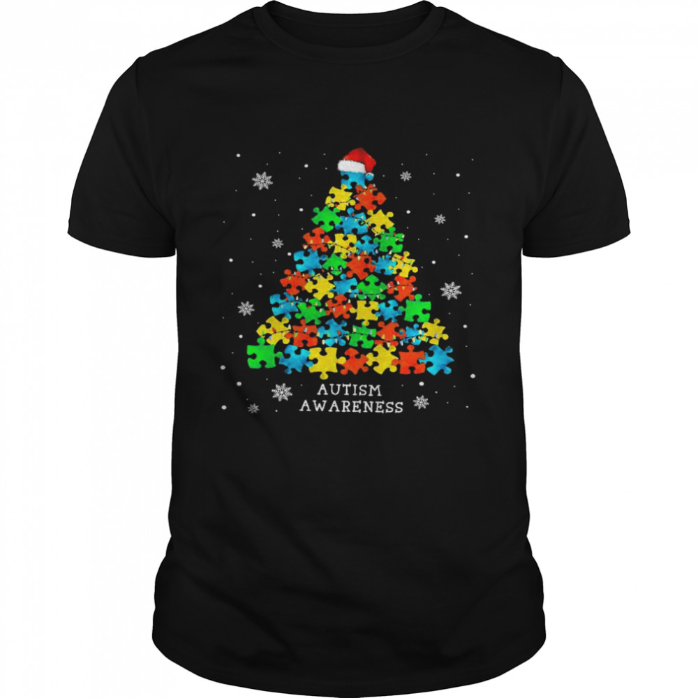 Autism Christmas Tree shirt Classic Men's T-shirt