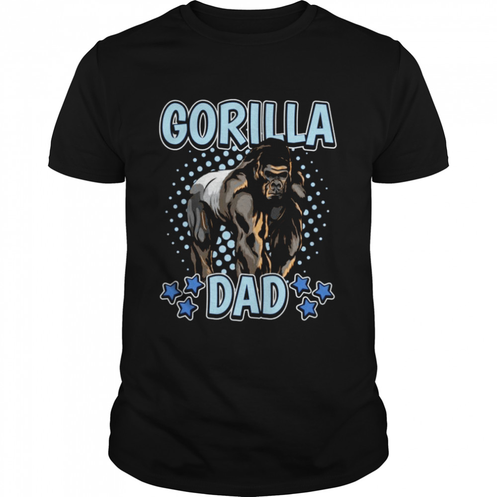 Boys Gorilla Dad Apes Quote Father’s Day Gorillas  Classic Men's T-shirt