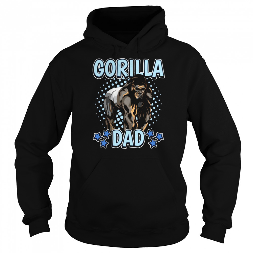 Boys Gorilla Dad Apes Quote Father’s Day Gorillas Unisex Hoodie