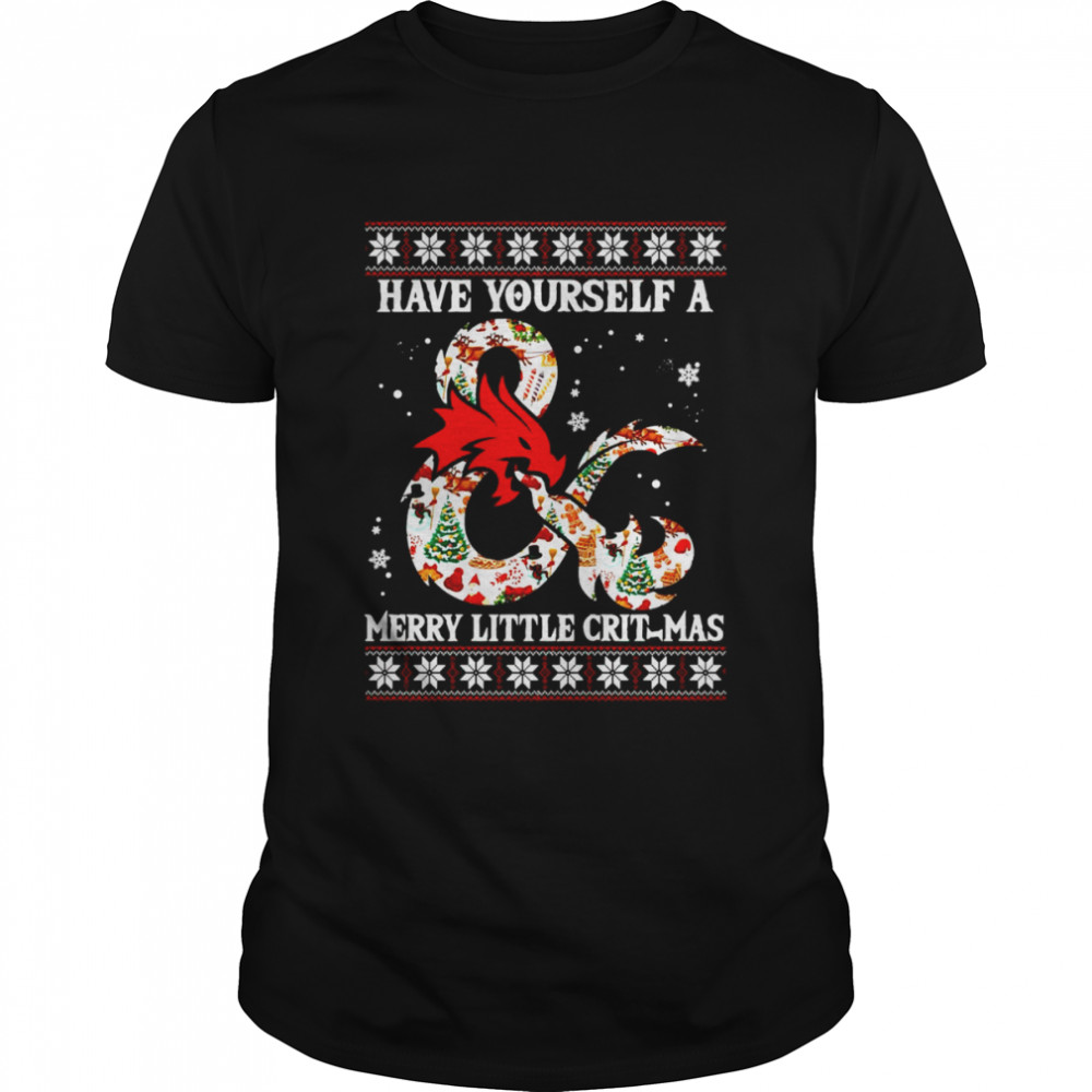 Dragon Have Yourself A Merry Little Crit-Mas Ugly Christmas Shirt
