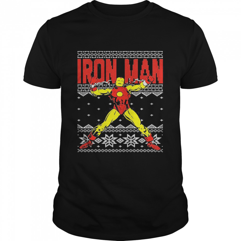 Faux Ugly Iron Man Christmas Sweater Shirt