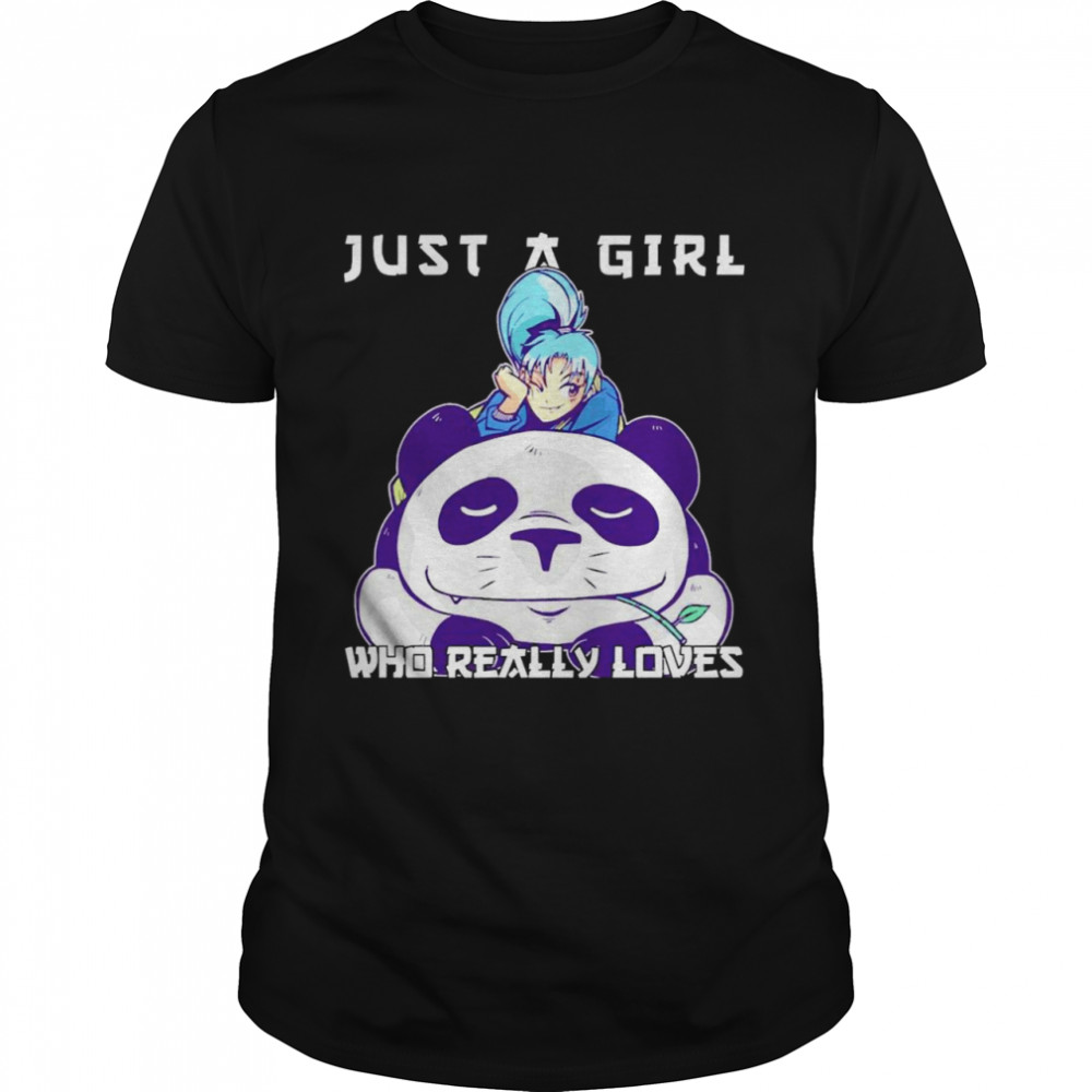 Just a Girl who really loves anime Pandas  Classic Men's T-shirt