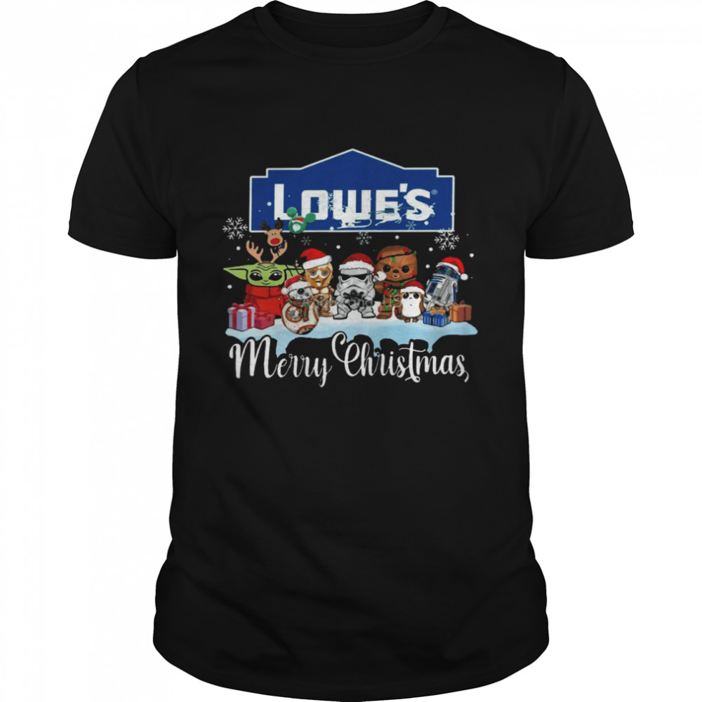 Lowe’s merry christmas star wars shirt Classic Men's T-shirt