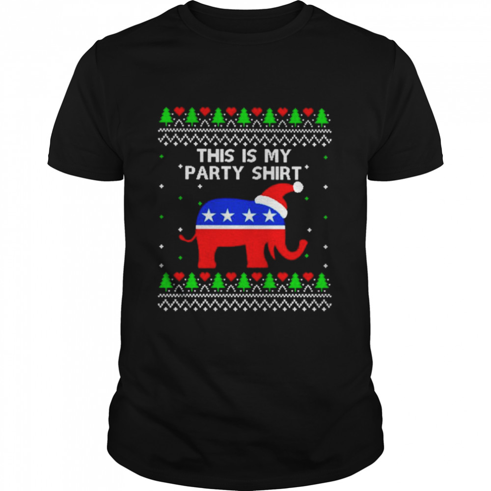 This is my party Christmas shirt