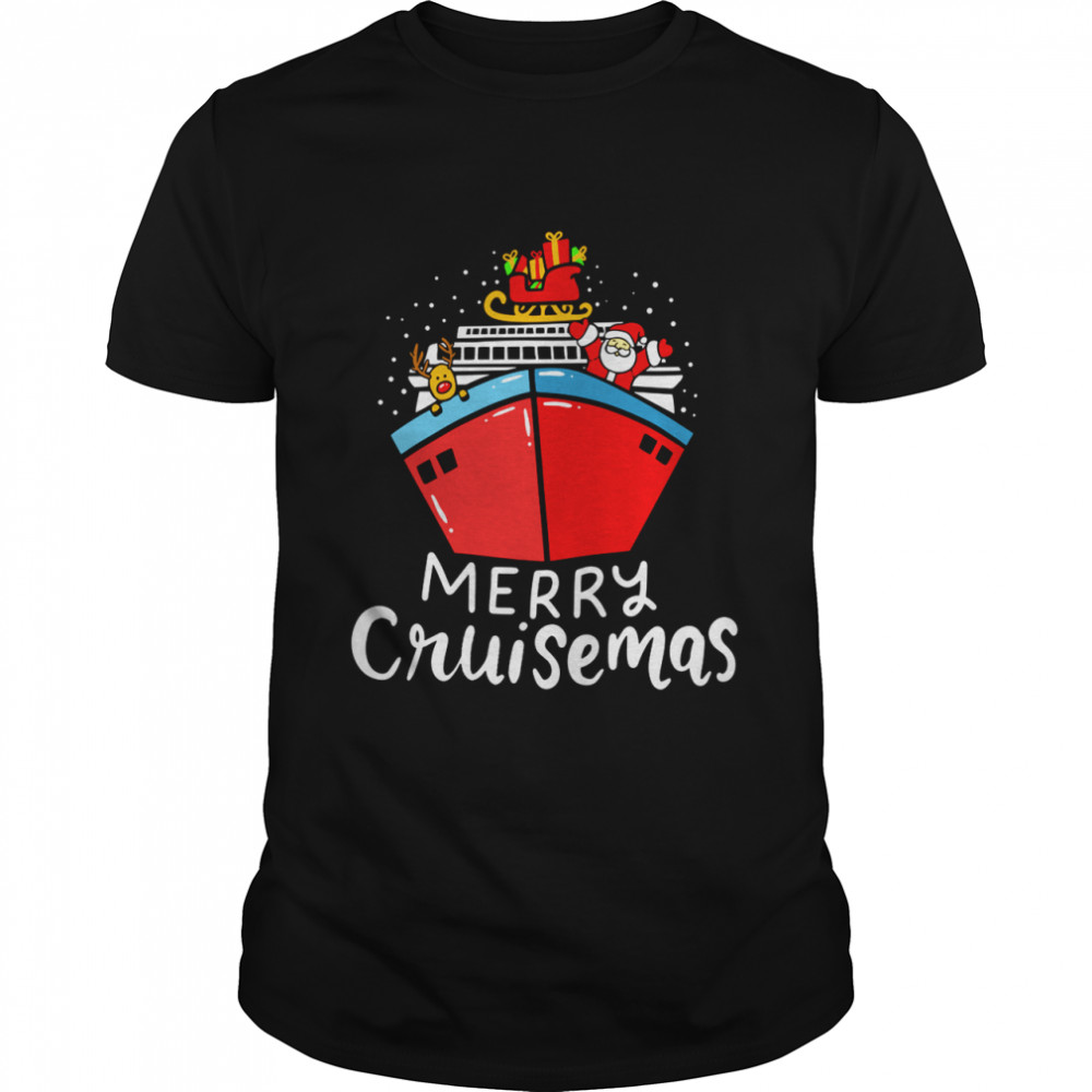 Merry Cruisemas Christmas Cruise Ship Cruising Gift shirt Classic Men's T-shirt