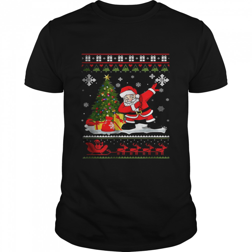 Dabbing Santa Claus Christmas T- Classic Men's T-shirt