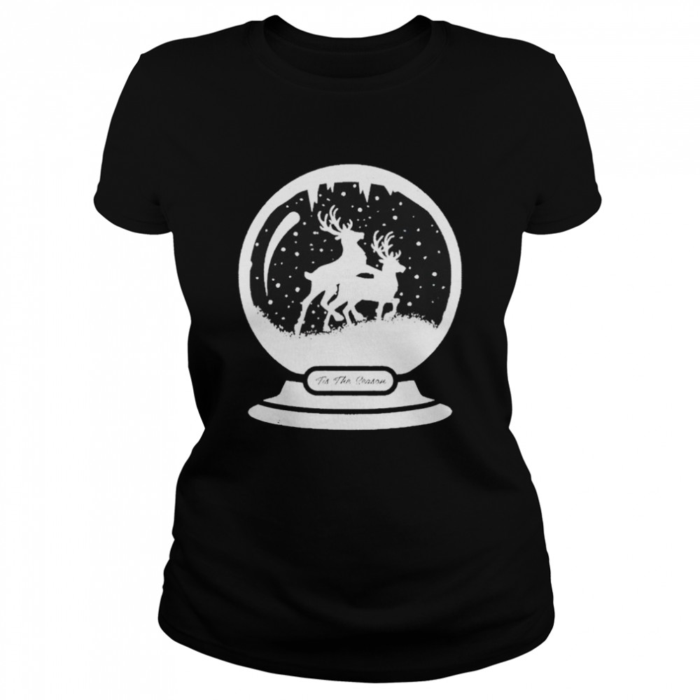 ’tis the season snow globe Christmas shirt Classic Women's T-shirt