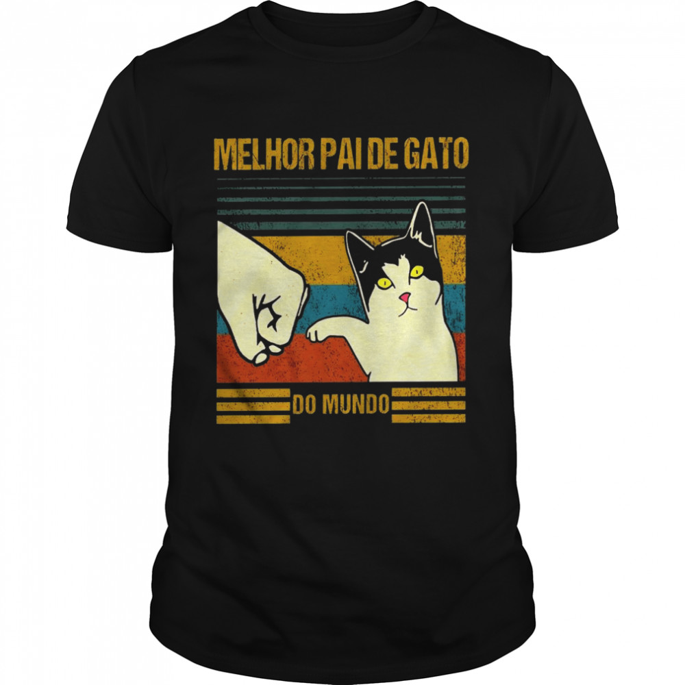 Melhor pai de gato do mundo shirt Classic Men's T-shirt