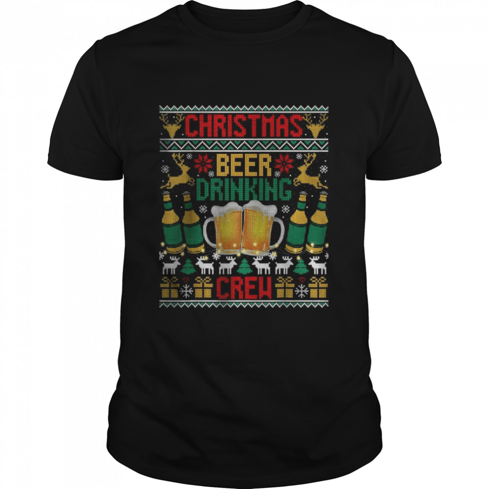 Christmas Beer Drinking Crew T- Classic Men's T-shirt