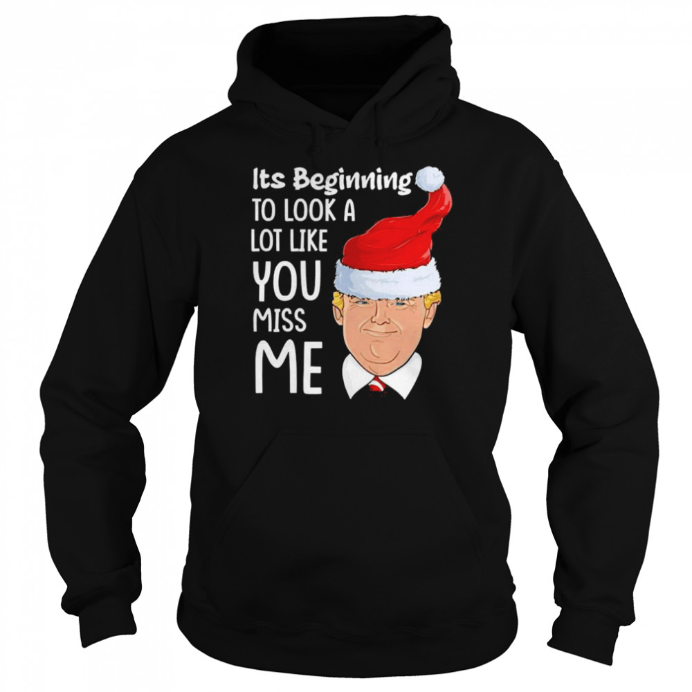 Its Beginning To Look A Lot Like You Miss Me Trump Christmas Unisex Hoodie