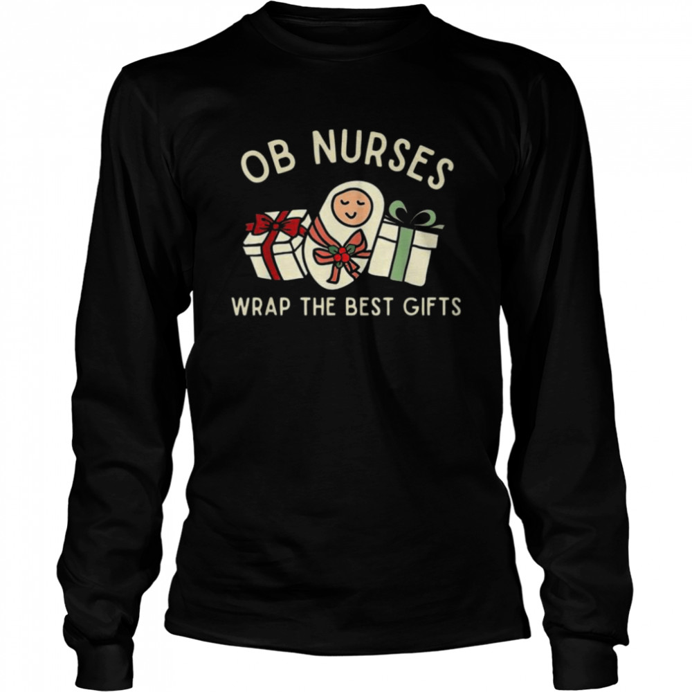 Labor and Delivery Nurse Christmas Matching Midwife Xmas  Long Sleeved T-shirt