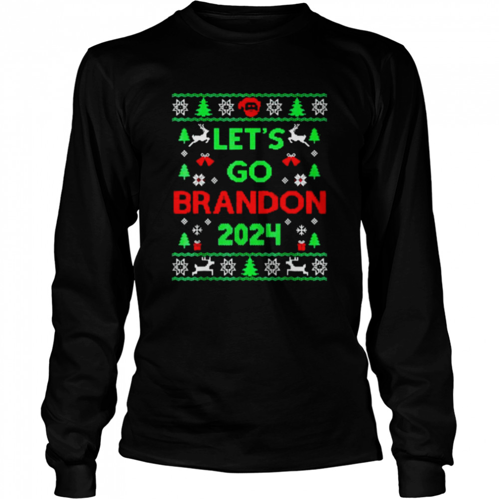 Let’s go brandon 2024 Christmas shirt Long Sleeved T-shirt